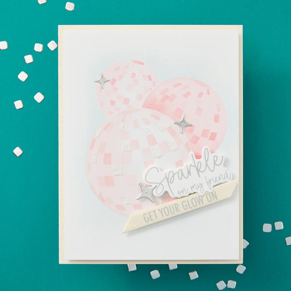 Sparkle On Sentiments Press Plate & Die Set from the Shine Bright Collection by Carissa Wiley - Image 4