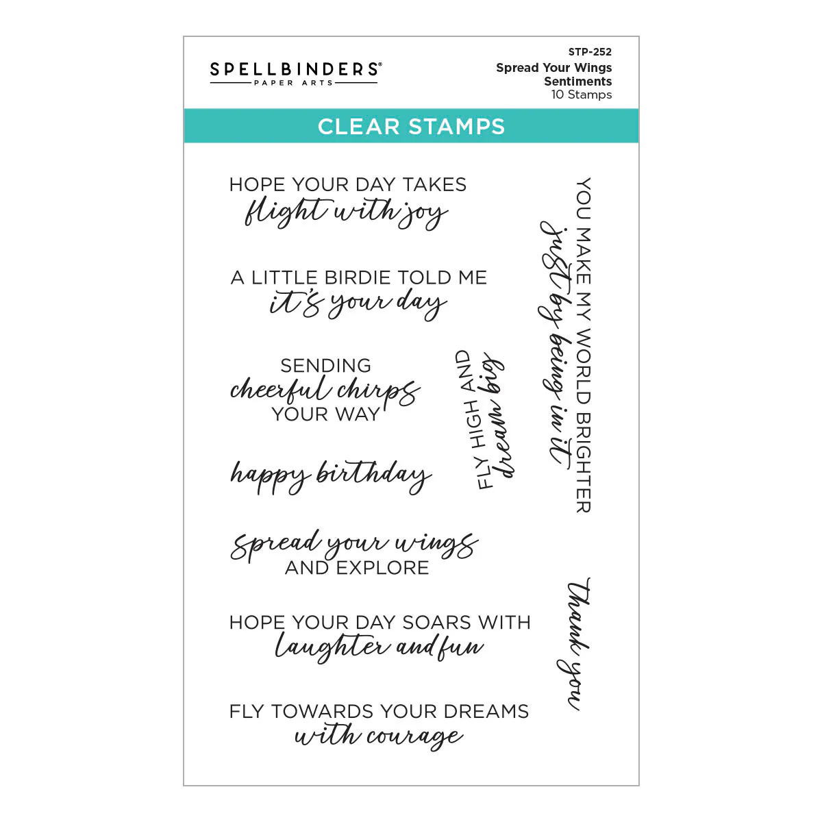 Spread Your Wings Sentiments Clear Stamp Set - Image 12