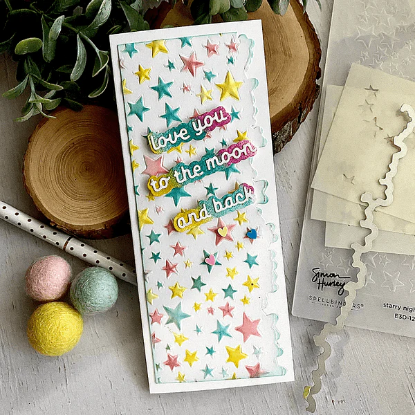 Starry Night 3D Emboss & Cut Folder by Simon Hurley - Image 4