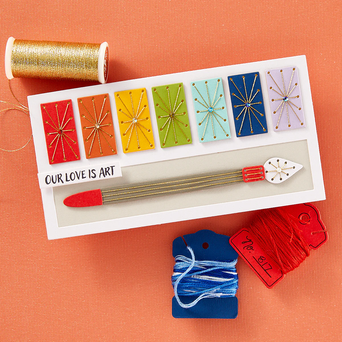 Stitched Colorful Palette - Stitching Die of the Month - Image 4