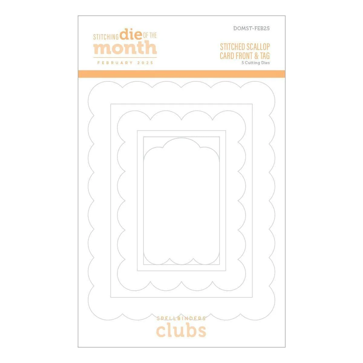 Stitched Scallop Card Front & Tag - Stitching Die of the Month - Image 10