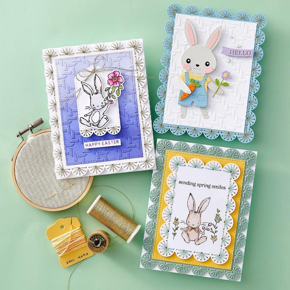 Stitched Scallop Card Front & Tag - Stitching Die of the Month - Image 5