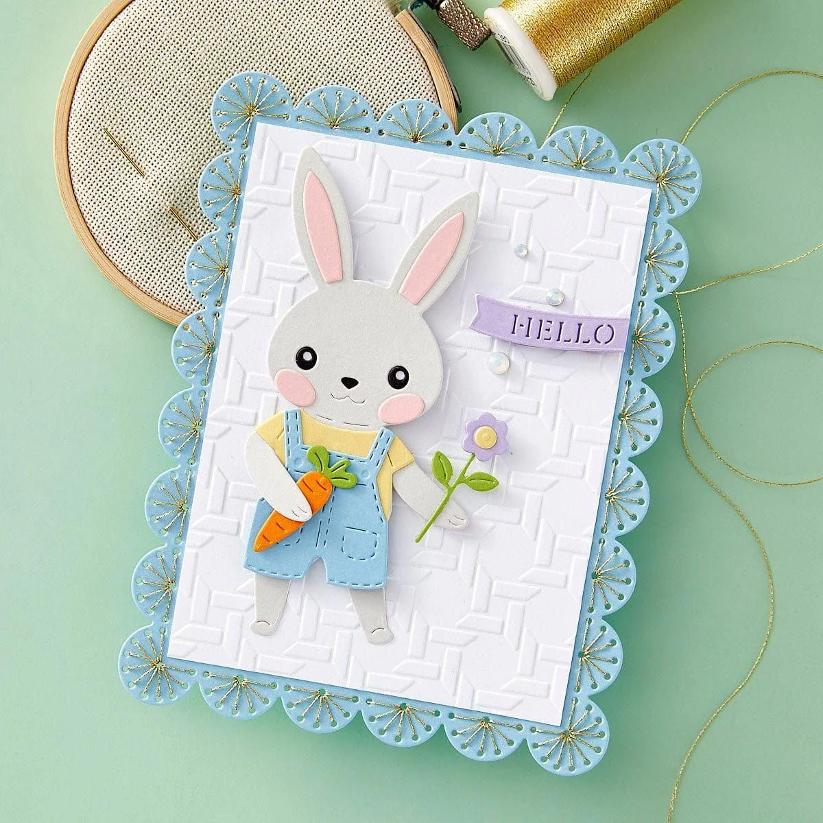 Stitched Scallop Card Front & Tag - Stitching Die of the Month - Image 8