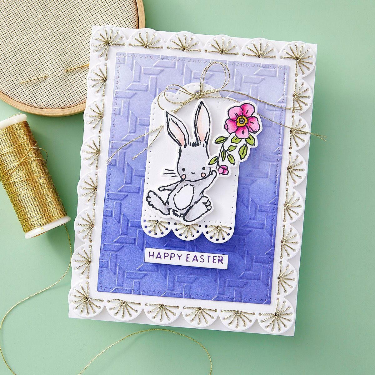 Stitched Scallop Card Front & Tag - Stitching Die of the Month - Image 9