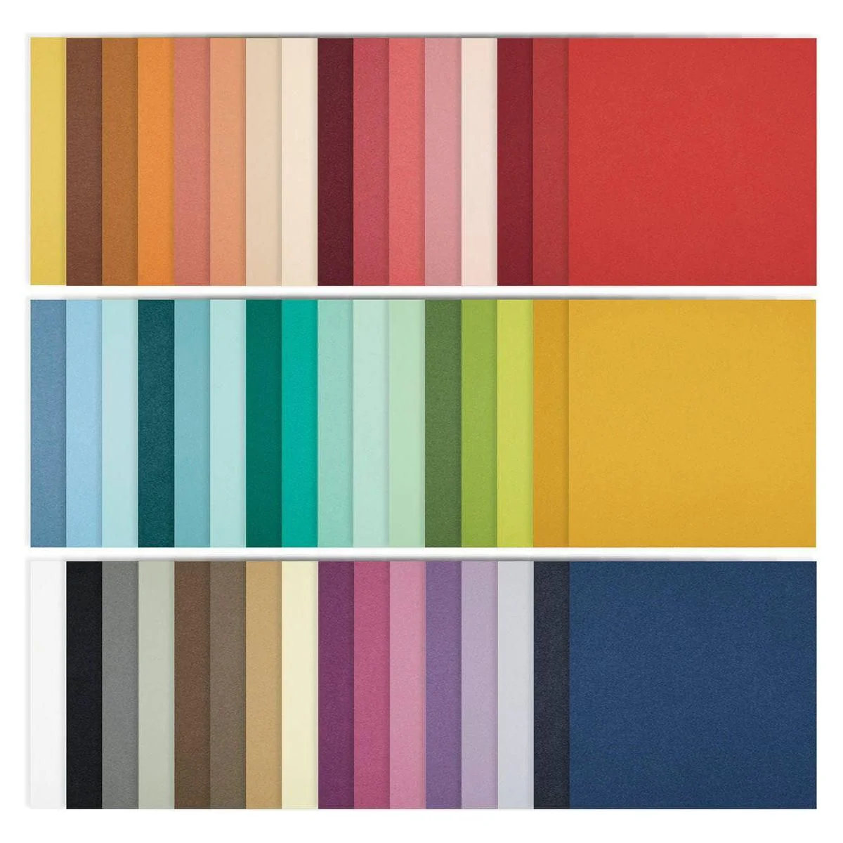 The Full 48 ColorWheel Cardstock Pack 12" x 12" - 1 each