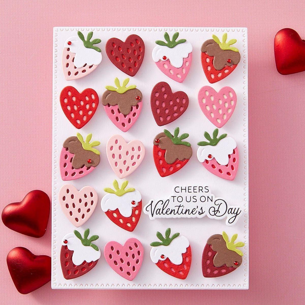 Valentine Happy Hour Sentiments BetterPress Plate & Die Set - Image 3