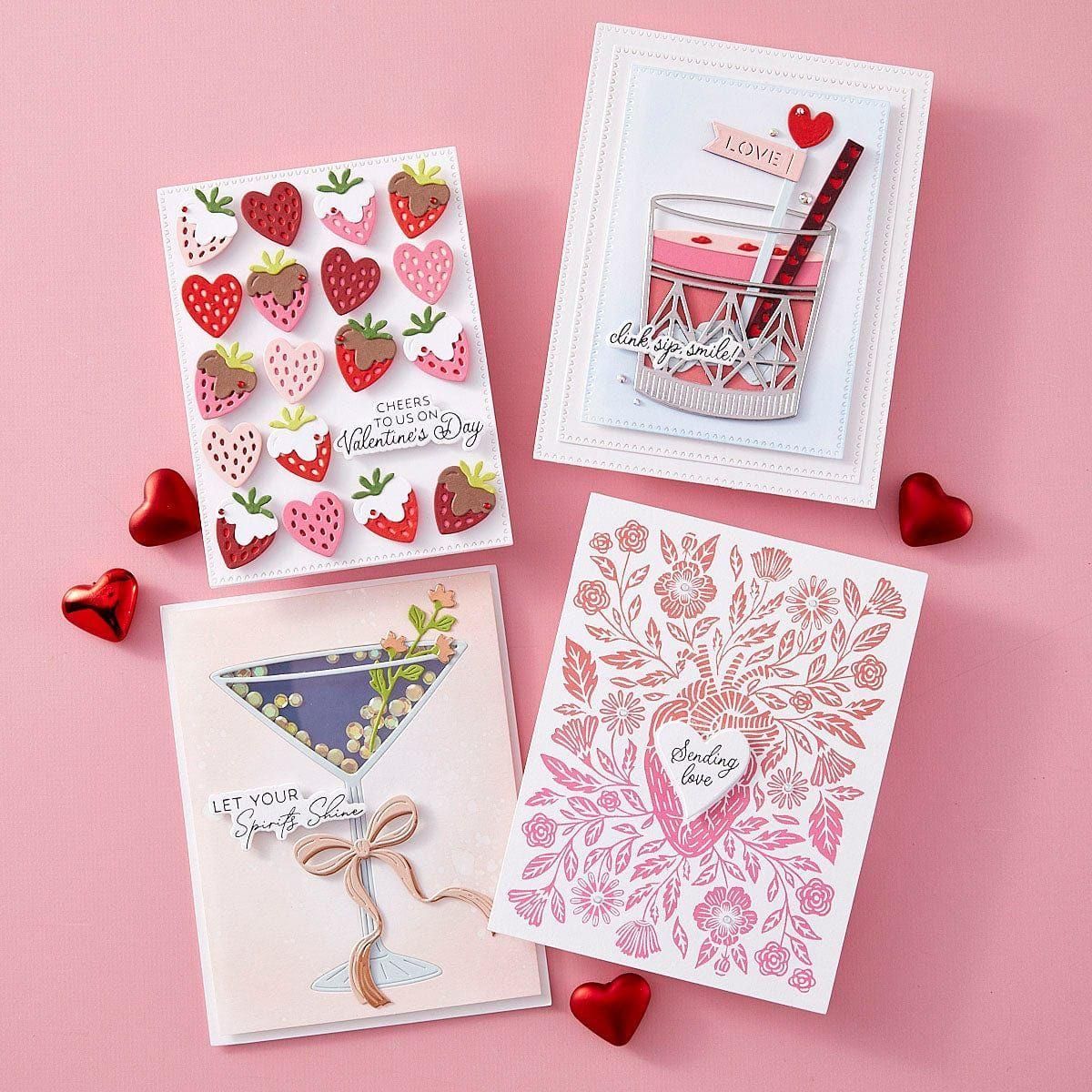 Valentine Happy Hour Sentiments BetterPress Plate & Die Set - Image 4