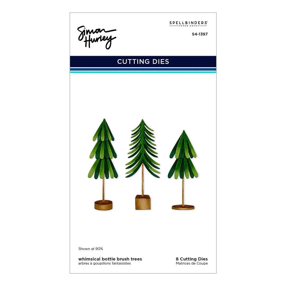 Whimsical Bottle Brush Trees Etched Dies by Simon Hurley - Image 8