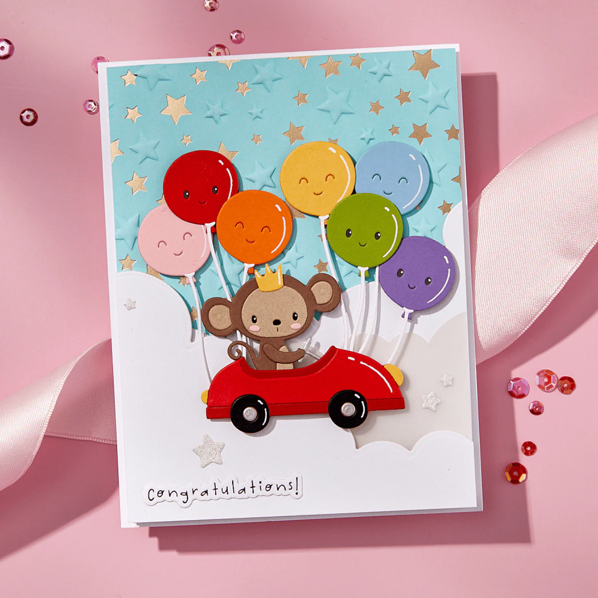 Wishing Stars 3D Embossing Folder - Image 3