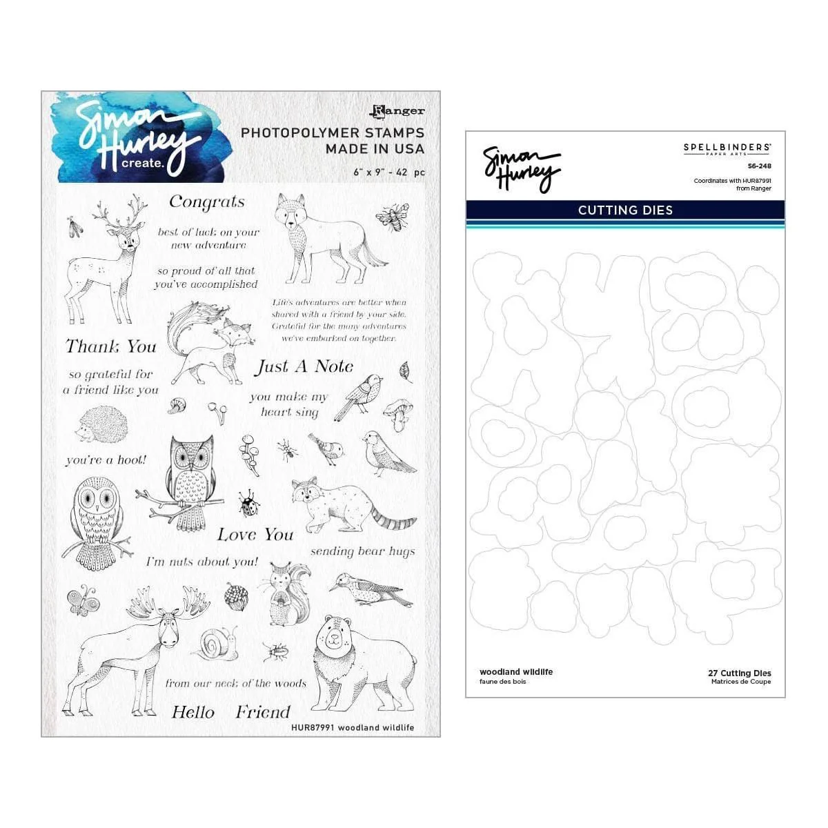 Woodland Wildlife Stamp And Die Bundle by Simon Hurley - Image 4